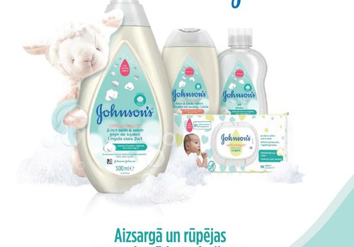 Izlozēti Johnson's Baby produktu komplektu laimētāji