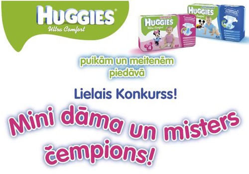 LIELAIS Huggies® Ultra Comfort blogu konkurss zēniem un meitenēm