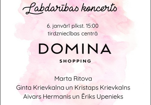 Zvaigznes dienā – projekta „Bēbīšu māja” labdarības koncerts tirdzniecības centrā „Domina Shopping”