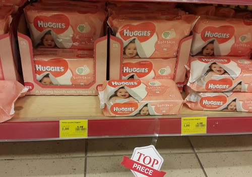 Mitrās salvetes "Huggies" - tikai par 1 eiro! 