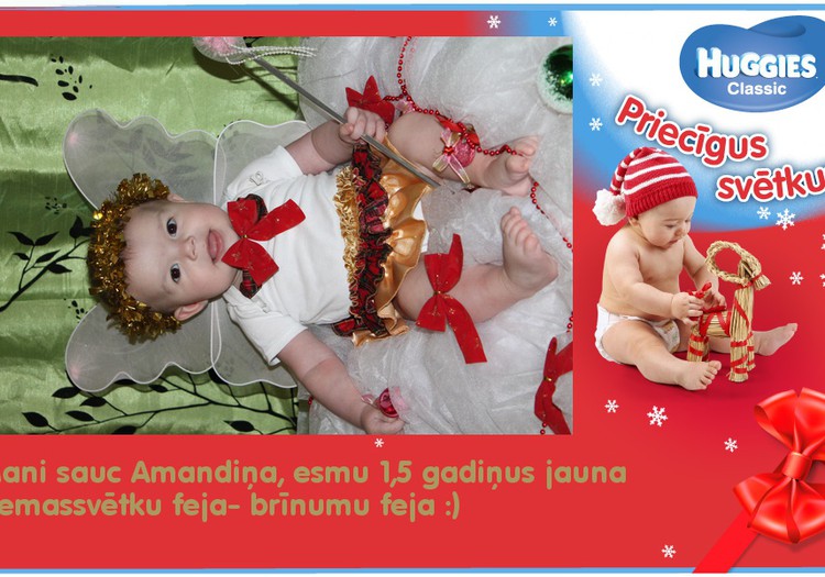 Ziemassvētku feja Amandiņa.