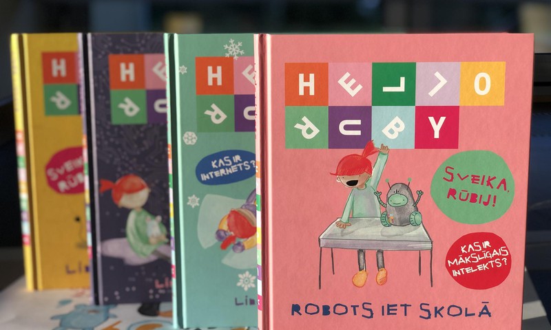 Jauna grāmata bērniem par mākslīgo intelektu “Sveika, Rūbij! Robots iet skolā”