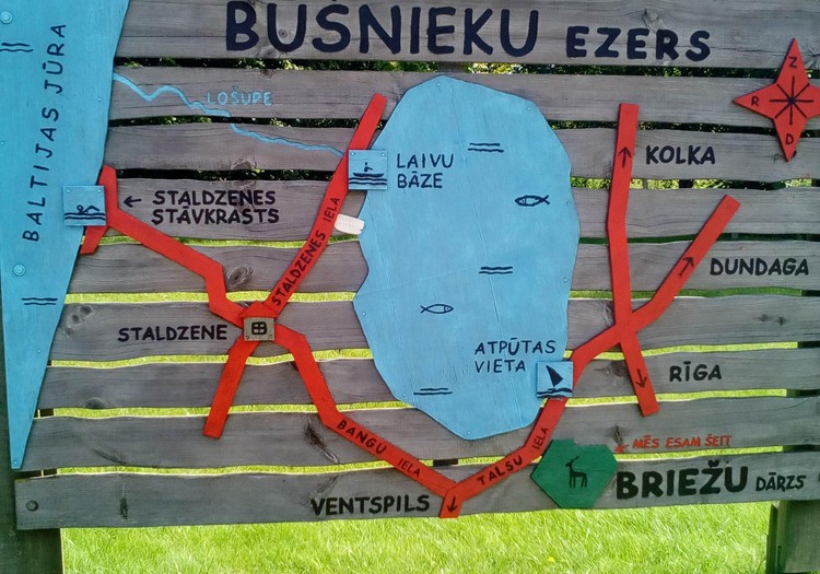 Ventspils briežu dārzs un Bušnieku ezers