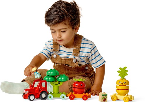 Laimē LEGO® DUPLO® komplektu Mans pirmais augļu un dārzeņu traktors