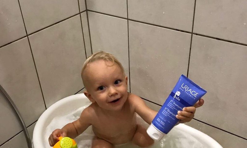URIAGE Baby šampūna testēšana