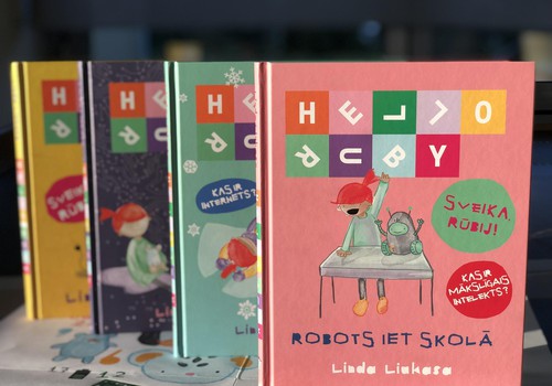 Jauna grāmata bērniem par mākslīgo intelektu “Sveika, Rūbij! Robots iet skolā”